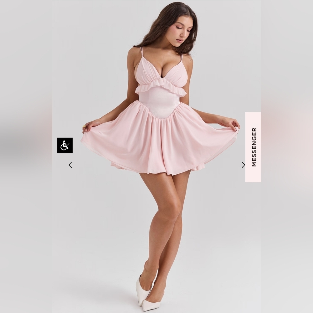 - House of CB Pink Amaris Dress L+